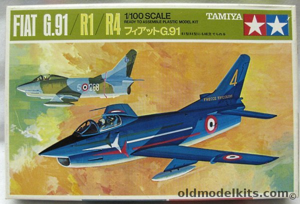 Tamiya 1/100 Fiat G-91 (G91) / R1/ R4 - Italian Acrobatic Flight Team / Italian Air Force (2 aircraft) / Greek Air Force, PA1007-100 plastic model kit